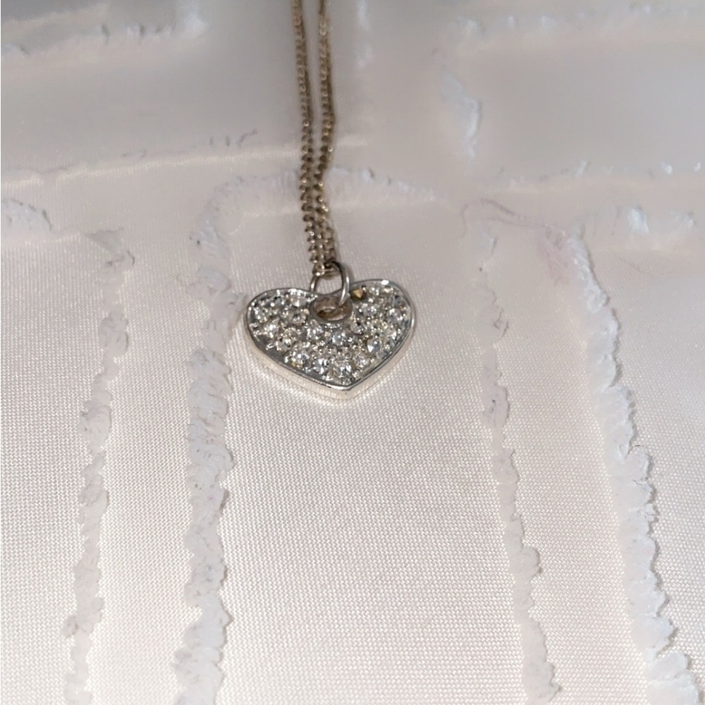 GUESS Silver Heart Pendant Necklace
